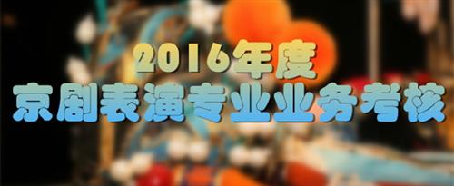 美女操B视频在线网站免费浏览国家京剧院2016年度京剧表演专业业务考...